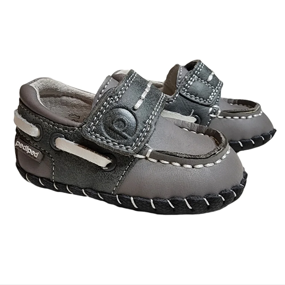 Pediped Grey Baby Shoes Size 0-6 Months